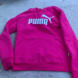 Hot pink extra small puma hoodie